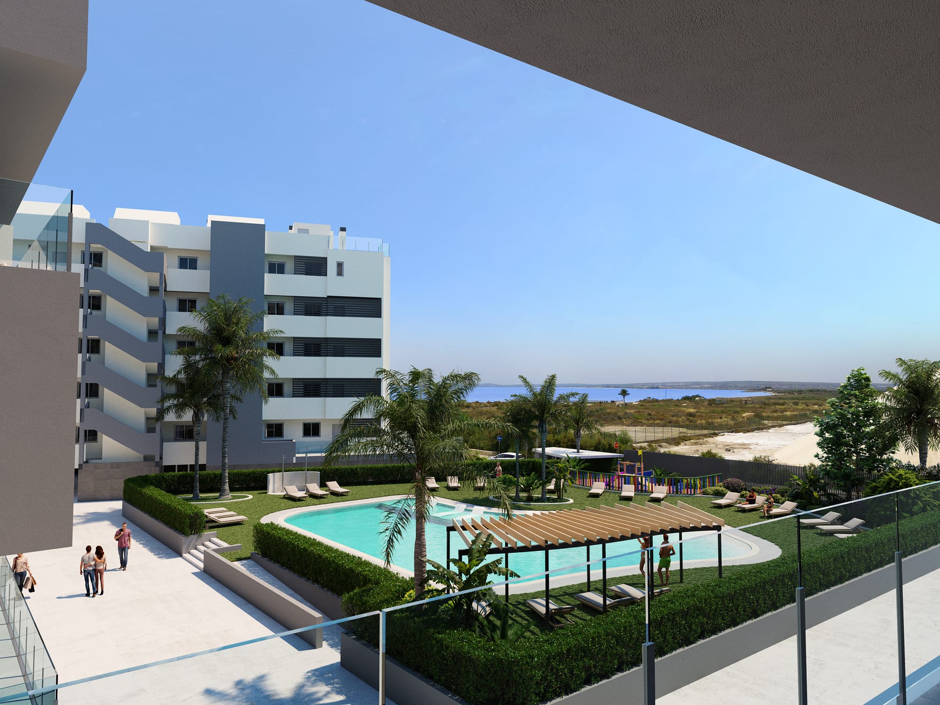 Apartments mit Meerblick nur 100 m vom Strand entfernt in Santa Pola