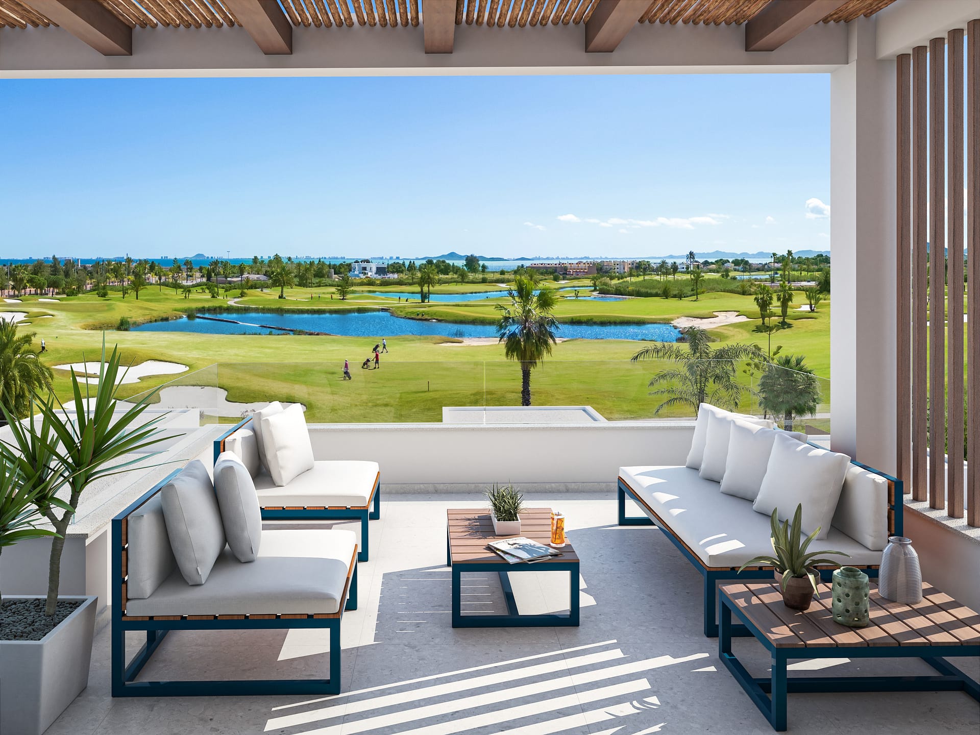 Wohnungen mit Meer- und Golfplatzblick in La Serena Golf, Los Alcázares